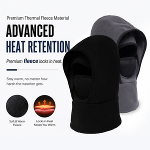 Gorro de Ciclismo para Invierno, Gorro de Esquí Térmico con Orejeras y Forro Grueso para Protección contra el Frío - Product Image 3