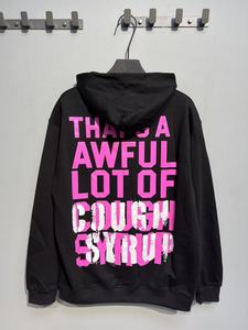 Nueva Sudadera con Capucha de Alta Calidad para Hombre, 100% Algodón, con Estampado de Letras 'THAT'S A AWFUL LOT OF COUGH SYRUP', Estilo Casual Oversize Streetwear - Product Image 4