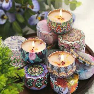 Velas Aromáticas de Parafina en Latas de Hierro que Crean un Ambiente Acogedor y Sirven como Decoración Elegante para el Hogar - Product Image 6