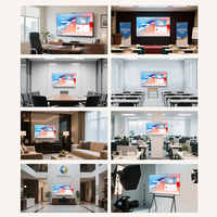 Pizarra Interactiva Inteligente con Pantalla Táctil Capacitiva LCD Amdox55 de 65 Pulgadas, Android 14, 40 Puntos Táctiles, 8GB de RAM, 4K, para Conferencias y Uso en Oficina