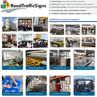 Signalisation routière réfléchissante en aluminium surdimensionnée, personnalisable, prix usine, haute visibilité, signalisation métallique vierge pour poids lourds
