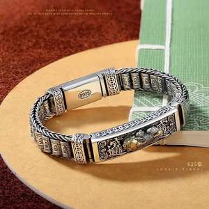 Bracelet Pixiu attire la richesse dans Baolulutong Transport, style rétro populaire, personnalité masculine, rotation <span class=keywords><strong>de</strong></span> tambour - Product Image 5