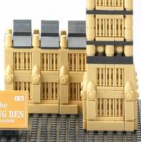 Wange 4211 MOC juego de bloques de construcción arquitectura Elizabeth Tower juguete niños arquitectura bloques de construcción juguetes para aficionados hobby