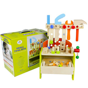 Boîte <span class=keywords><strong>à</strong></span> outils en bois détachable ensemble écrou vis jouets table Offre Spéciale modèle jouet pour garçons enfants vente en gros - Product Image 1