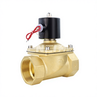 Vanne solénoïde à diaphragme en laiton à commande automatique série 2W, normalement fermée, 2W250-25, pour eau et air
