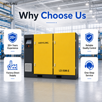 Compresor de Aire de Tornillo Rotativo Industrial PM VSD de 37 kW, 55 kW, 75 kW, 7-12 Bares, Precio de Fábrica, para Líneas de Producción Industriales