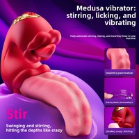 OEM Medusa Zungen-Vibrator für Klitoris- und G-Punkt-Stimulation, Einführbar, Geräuscharm