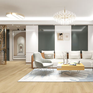 <span class=keywords><strong>Planche</strong></span> de sol en vinyle SPC à grain de <span class=keywords><strong>teck</strong></span>, antidérapante, facile à nettoyer, durable, imperméable, garantie 5 ans, clic, cuisine, salle de bain - Product Image 2