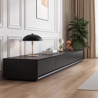 Meuble TV et Table Basse en Bois Massif Style Italien Moderne Nordique Minimaliste, Combinaison de Rangement Personnalisable, Mobilier de Maison