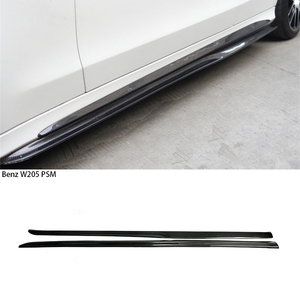 สเกิร์ตข้างคาร์บอนไฟเบอร์ทรง PSM สำหรับรถยนต์ C-Class W205 4 ประตู ปี 2015-2021 - Product Image 1
