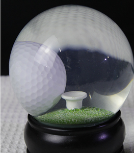 Souvenir Gifts Custom Resin Sports <strong>Golf</strong> Snow <strong>Globe</strong> Game Water Snow <strong>Ball</strong> 100mm for Decoration - Product Image 3