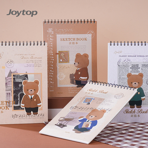 Joytop JT-102996 Blocco da Disegno A4 con Spirale Superiore Personalizzato Bear Academy per Artisti - Product Image 1