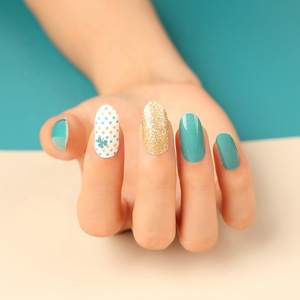 Nueva llegada <span class=keywords><strong>ST</strong></span> Patrick día novedad verde tréboles de uñas de Arte de uñas decoración para chica etiqueta engomada del clavo - Product Image 5