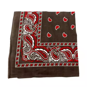 Pañuelos cuadrados con logotipo de impresión Digital personalizado de algodón, bufanda de colores lisos Unisex, pañuelo de estilo personalizado multifuncional - Product Image 1