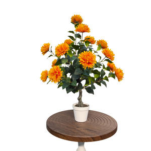 ดอกโบตั๋นประดิษฐ์สำหรับตกแต่งภายในห้องนั่งเล่น แบบตั้งพื้น ดีไซน์หรูหรา สมจริง ผลิตด้วยวิธีฉีดขึ้นรูป รุ่น Qx-0020 - Product Image 4