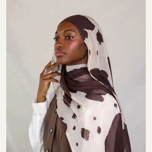 Écharpe double face douce et chaude en coton-polyester à imprimé animal, idéale pour toutes les saisons, best-seller transfrontalier - Product Image 3