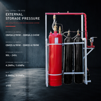 Système d'extinction d'incendie à pression externe HFC-227ea, agent nettoyant au heptafluoropropane