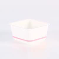 Vente Chaude Récipient Alimentaire en Plastique 100ml Personnalisé avec Logo, Boîte de Récipient en Plastique PP pour Crème Glacée et Yaourt 100g