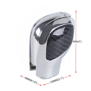 Palanca de Cambios Automática para Coche, Pomo de Palanca de Cambios de Fibra de Carbono Compatible con VW <span class=keywords><strong>Golf</strong></span> 6 <span class=keywords><strong>7</strong></span> <span class=keywords><strong>R</strong></span> GTI Passat B7 B8 CC R20 Jetta MK6 GLI <span class=keywords><strong>DSG</strong></span> Emblem - Product Image 2