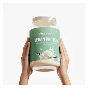 Nutrisi olahraga kustom bubuk Protein Vegan bening pengganti makanan Shake beras & kacang Protein rendah Protein bubuk - Product Image 5