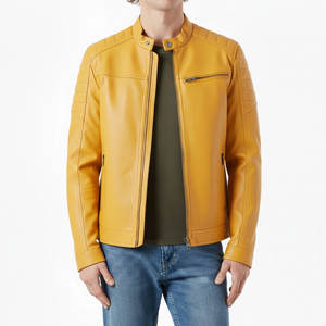 Chaqueta Deportiva Unisex de Cuero Premium de Alta Calidad con Cuello Alto y Logotipo Frontal, Exterior de Seda, Impermeable y Ecológica - Product Image 1