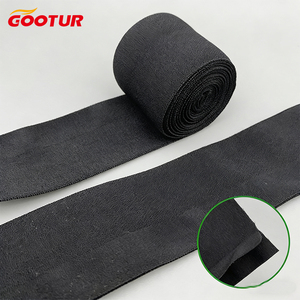 Elastico Nero in Nylon da 4cm con Attacco Aperto - Cordoncino <span class=keywords><strong>a</strong></span> Y e Fascia Elastica Goffrata, Elastico Visibile per Vita dei Pantaloni - Product Image 1