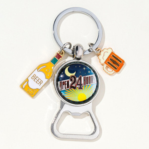 Décapsuleur en métal portable pour bouteilles de bière, porte-clés de <span class=keywords><strong>voiture</strong></span>, cadeau Fête des Pères pour papa - Product Image 1