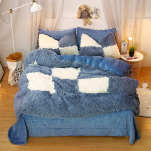 Plush <strong>Fluffy</strong> Shaggy Luxury Bedding Ultra Soft <strong>Duvet</strong> <strong>Cover</strong> Sets Furry Bedding Set - Product Image 2