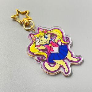 Tùy chỉnh nhựa Keychain làm cho thiết kế của riêng bạn Acrylic Keychain bán buôn tùy chỉnh Epoxy phim hoạt hình tùy chỉnh in Acrylic <span class=keywords><strong>keyrings</strong></span> - Product Image 2