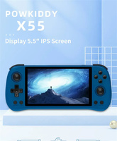 Console de jeu portable rétro open-source POWKIDDY X55, écran IPS 5,5 pouces 1280*720, communication Wi-Fi intégrée