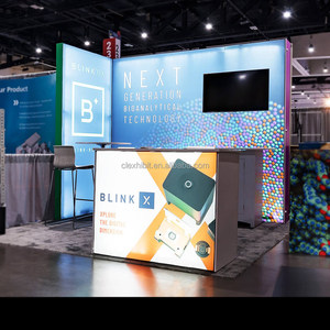 10x10 xách tay triển lãm thương mại Booth Backlit Modular gian hàng triển lãm quảng cáo ánh sáng Hộp EXPO hiển thị - Product Image 3