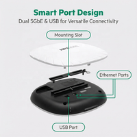 Punto de Acceso de Alta Gama Aruba AP-535 (RW), Doble Radio 4x4:4, BLE/Zigbee Integrado, Soporte para Proyectos