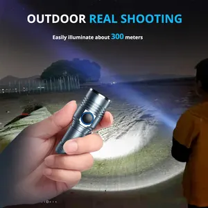 Helius hochwertiges tragbares Mini-Starke Licht-LED Zoom wiederaufladbares superhelles Outdoor-Wirkzeug Taschenlampe