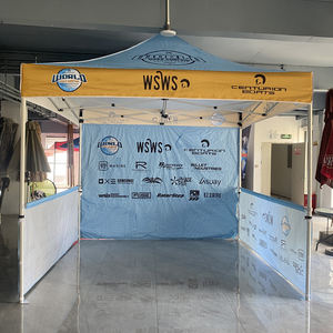 Tenda Esagonale 3x3m ad Alta Durabilità per Fiere, in Oxford 600D Impermeabile, Distanza tra Montanti 5m, Telaio in Lega di Alluminio, per Matrimoni e Feste al Chiuso - Product Image 1