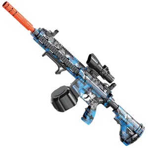 Factory Outlet envío gel explotar Splatter Ball Gun hk416 automático ABS explotar metal eléctrico Orbeezs Gun