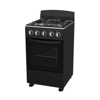 Kompor Gas & Oven Listrik Vertikal 5 Tungku dengan Grill dan Laci Panggang untuk Restoran, RV, dan Rumah Tangga