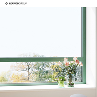 Fenêtre à battant haut de gamme en bois massif et aluminium composite avec double vitrage trempé et isolation thermique pour chambre et hôtel