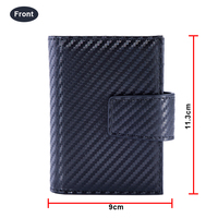Porte-cartes intelligent escamotable en aluminium avec blocage RFID, portefeuille pour homme