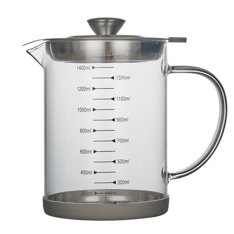 High Borosilicate Glass Oil Filter Pot