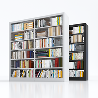 Étagère double face en acier Étagère en métal Bibliothèques design moderne
