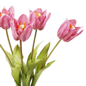 Ramo de Tulipanes Artificiales de Plástico PU, Flores de Seda de Alta Simulación, Decoración para Bodas y Hogar, Accesorios de Fotografía para Interiores - Product Image 4