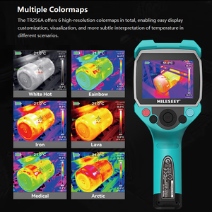 Termometro palmare a immagine termica ad alta definizione MiLESEEY TR256A, 6 palette di colori, campo visivo 50 x 63,5, termico 256x192 - Product Image 6