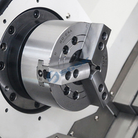 Torno CNC de alimentación automática TCK56, torno CNC de gran diámetro, controlador CNC 808D, buen sistema