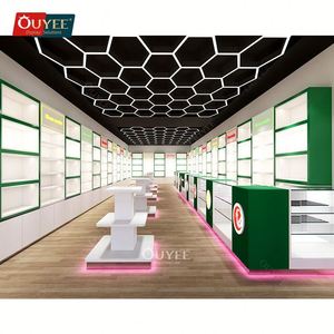 Cigarette Humidor Vitrine Dispensaire Boutique Affichage Table Vitrine Affichage Moderne Fumée Boutique Décor Fumée Boutique Verre - Product Image 3