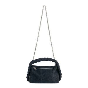 Bolsos de Hombro de Mezclilla de Nuevo Diseño, Bolso Cruzado de Lujo con Cadena de Metal, Bolso de Mano de Moda con Asa Pura para Mujer, Bolso de Mezclilla Personalizado - Product Image 4