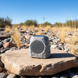 Enceinte Bluetooth solaire portable Rock Party, grise, pour utilisation en extérieur lors de fêtes - Product Image 2