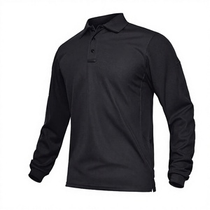 Camiseta de Golf Personalizada de Manga Larga, Tejida, Transpirable y de Alta Calidad para Hombre - Product Image 3