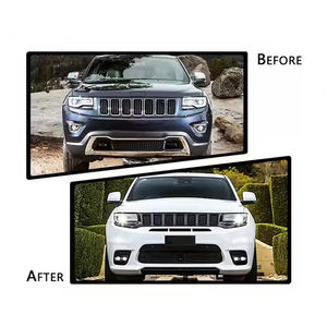 Kit de Ensamblaje de Parachoques Delantero SKOUIO-CG-5 para Jeep <span class=keywords><strong>Grand</strong></span> <span class=keywords><strong>Cherokee</strong></span> 2014-<span class=keywords><strong>2020</strong></span>, Actualización a Ensamblaje de Parachoques <span class=keywords><strong>SRT</strong></span> con Rejilla Delantera - Product Image 3