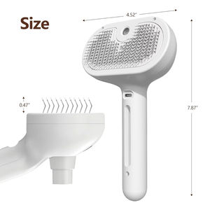 All'ingrosso spazzola autopulente per spargimento di gatti in plastica <span class=keywords><strong>ABS</strong></span> pettini in gomma per cani con pettine statico per capelli - Product Image 5