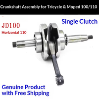 Ensemble bielle et vilebrequin pour moteur horizontal 100CC C110, compatible avec les pièces de rechange de motos Zongshen, Lifan, Loncin, Dayang